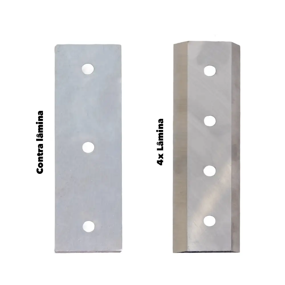 Kit 4 Lâminas c/ Contra Lâmina p/Biotriturador Donker´s BT62RS - Kit 4 Lâminas c/ Contra Lâmina p/Biotriturador Donker´s BT62RS